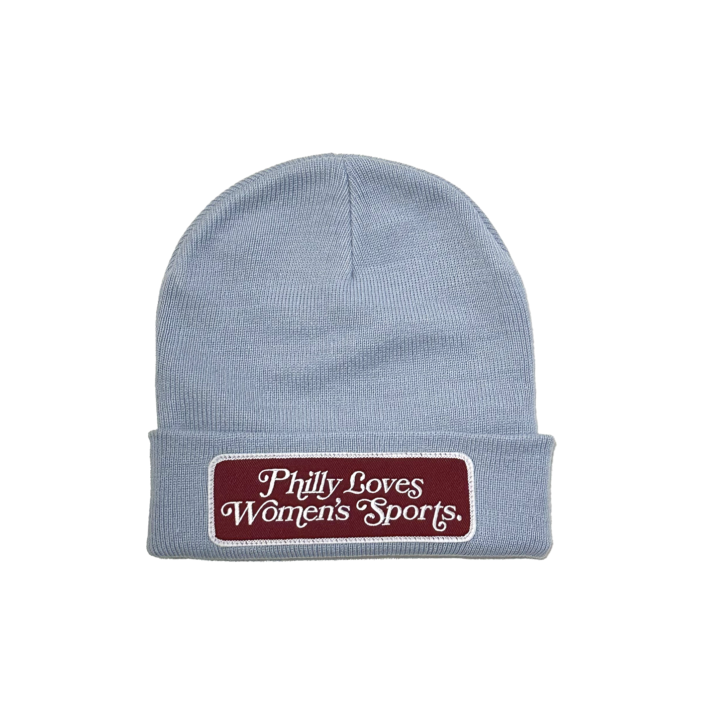 Philly Loves Women's Sports Cuff Beanie - Powder Blue