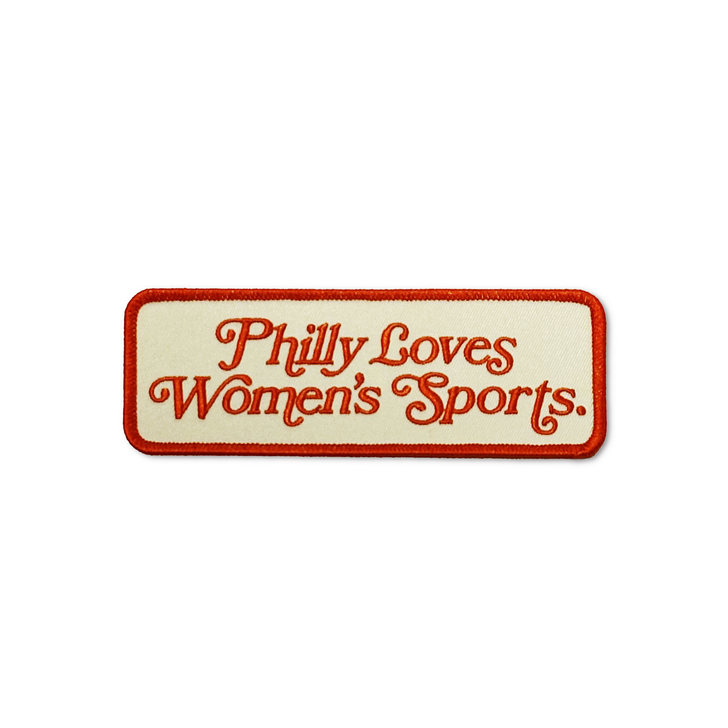 Philly Loves Women's Sports Patch - Cream