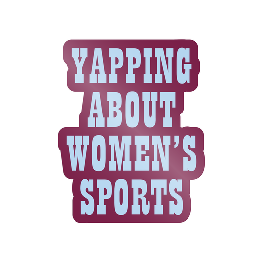 Yapping About Women's Sports Sticker - Purple