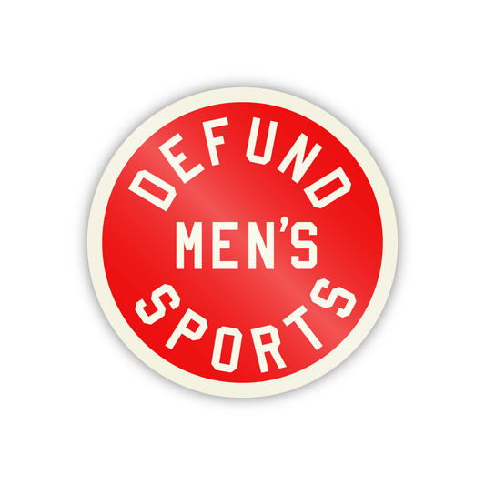 Defund Men's Sports Sticker - Red