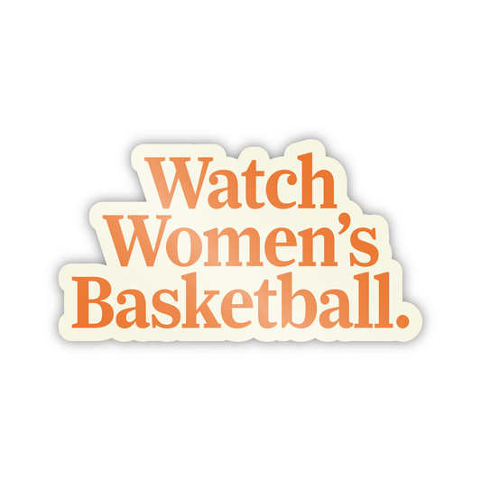 Watch Women's Basketball Sticker - Ivory