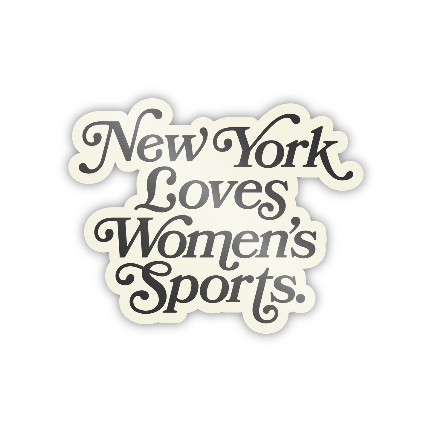 New York Loves Women's Sports Sticker