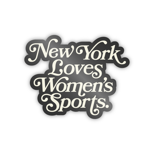 New York Loves Women's Sports Sticker