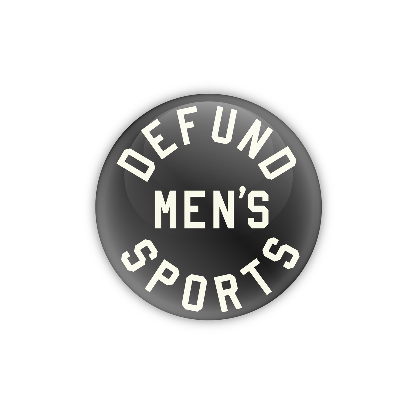 Defund Men's Sports Button - Black