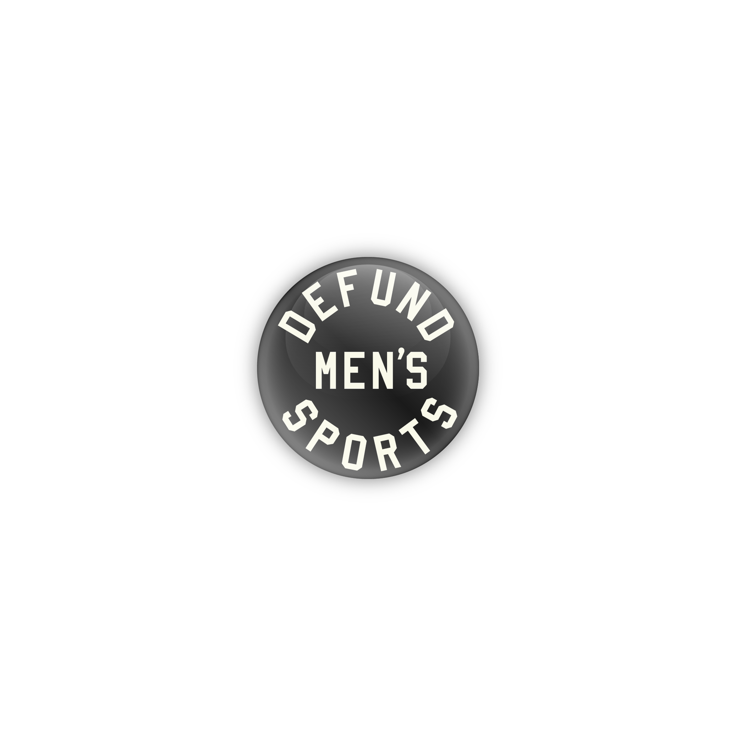 Defund Men's Sports Button - Black