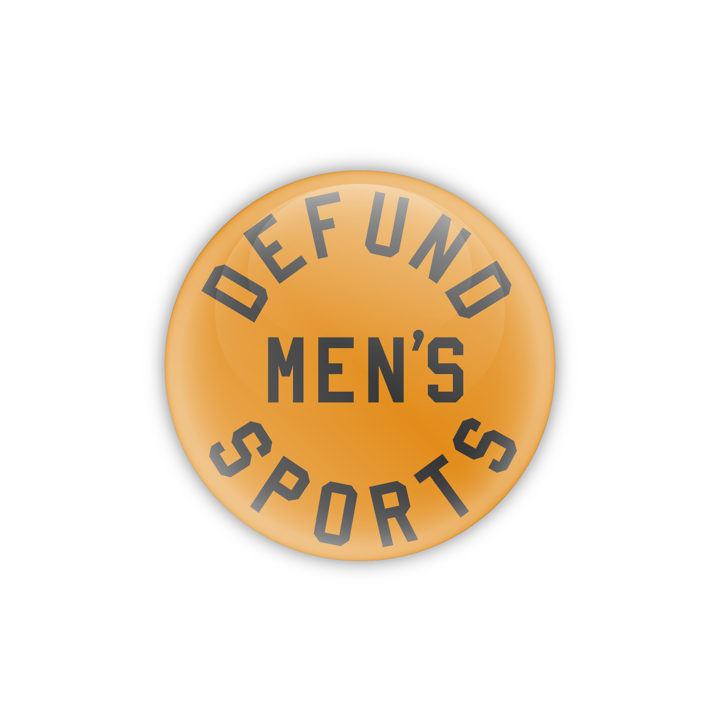 Defund Men's Sports Button - Gold