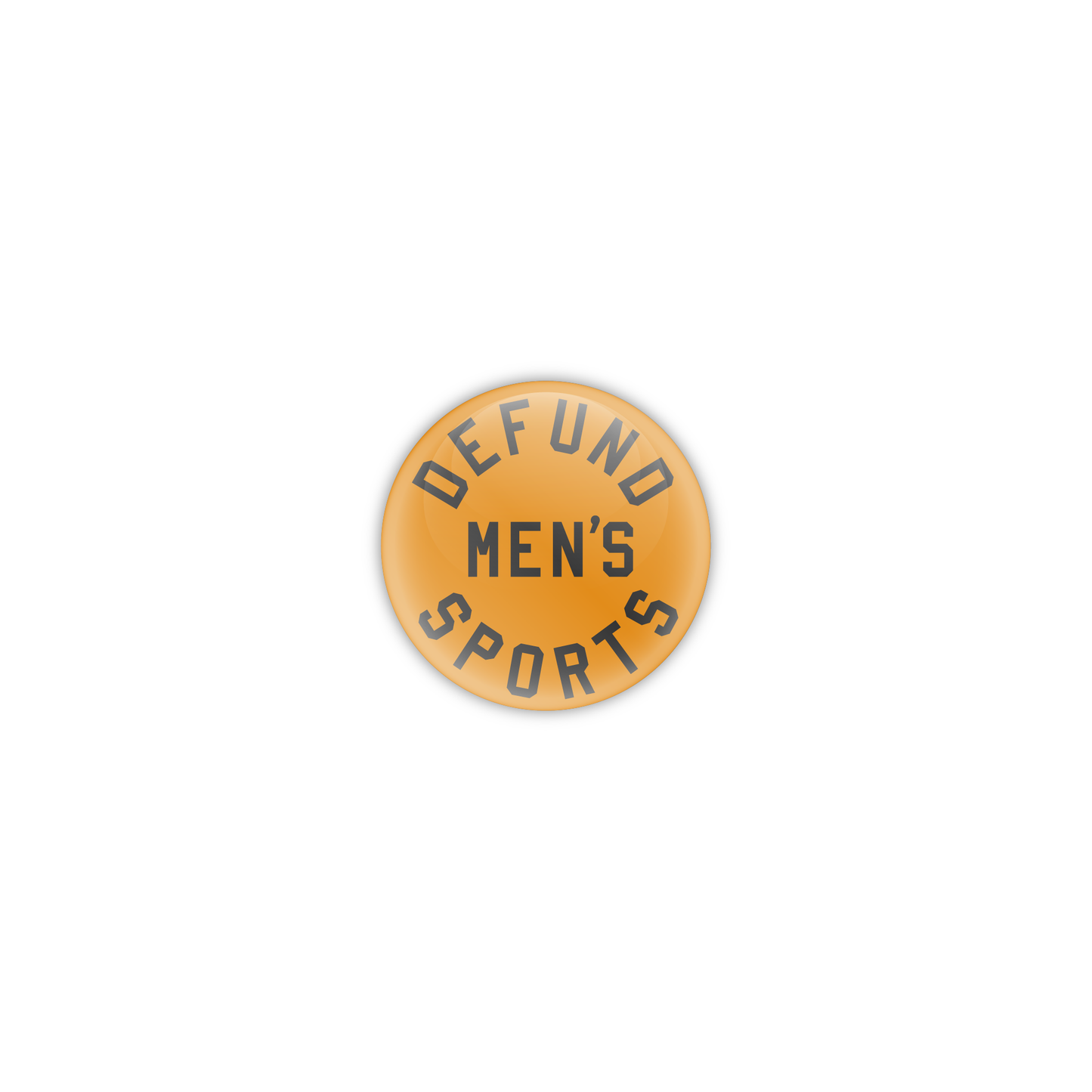 Defund Men's Sports Button - Gold