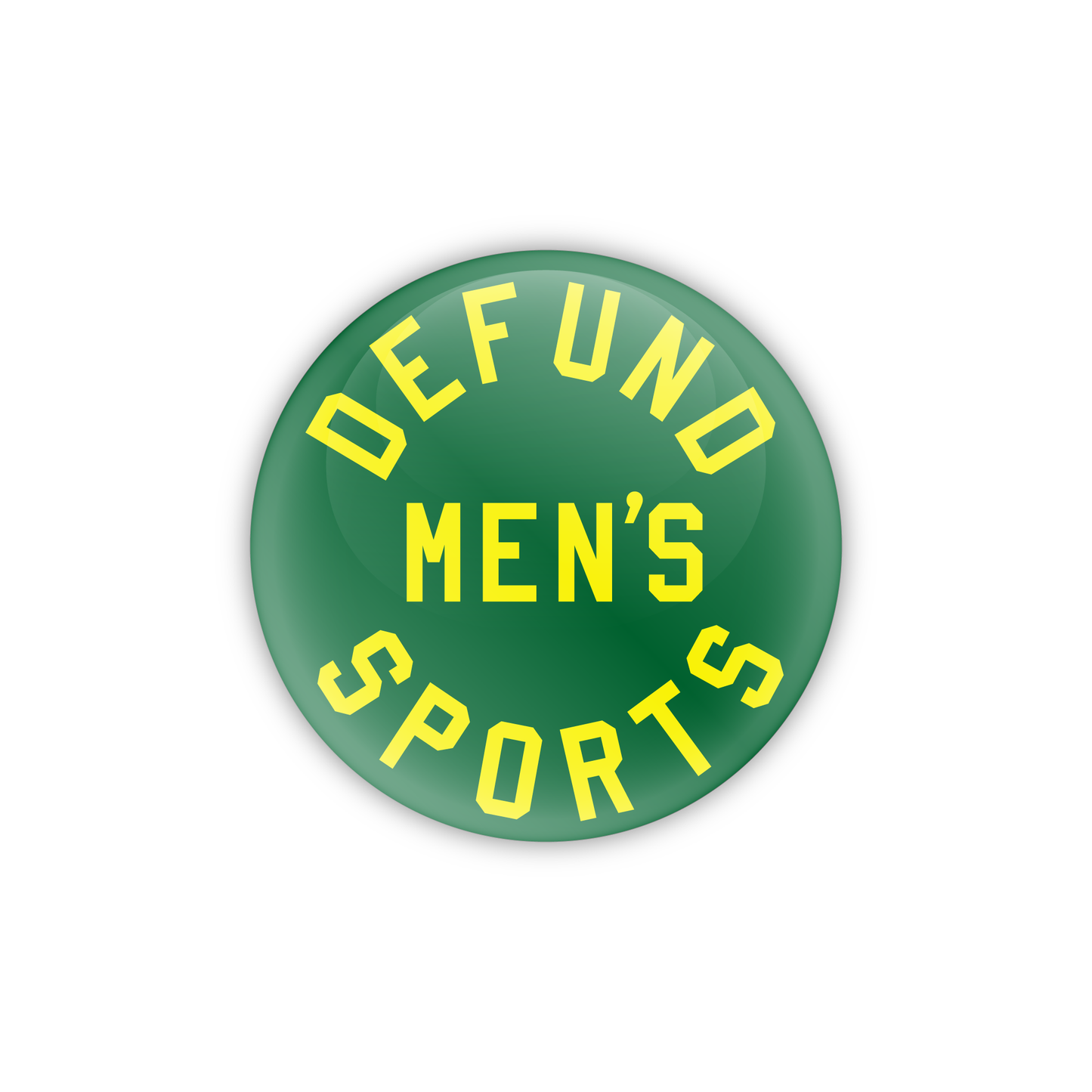 Defund Men's Sports Button - Green