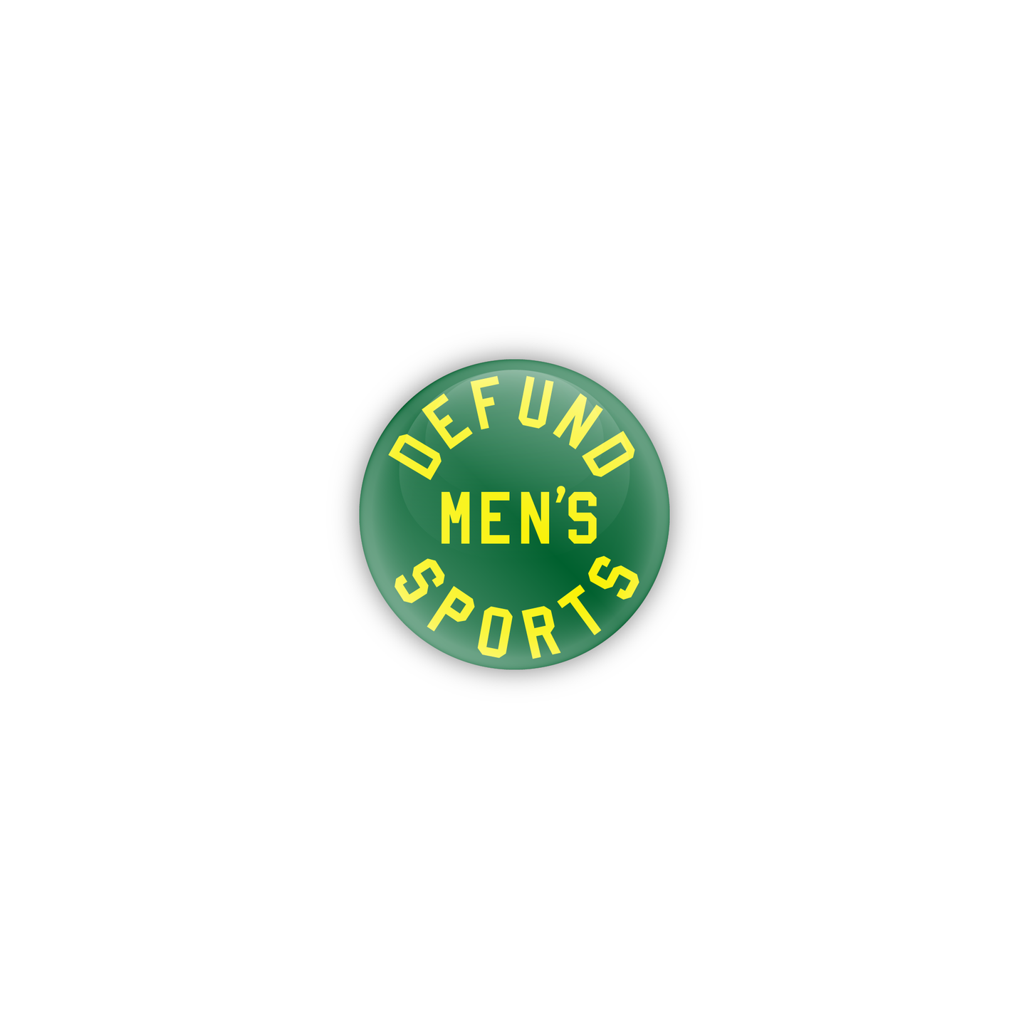 Defund Men's Sports Button - Green