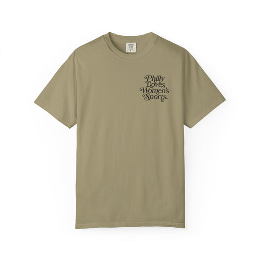Philly Loves Women's Sports Tee - Khaki