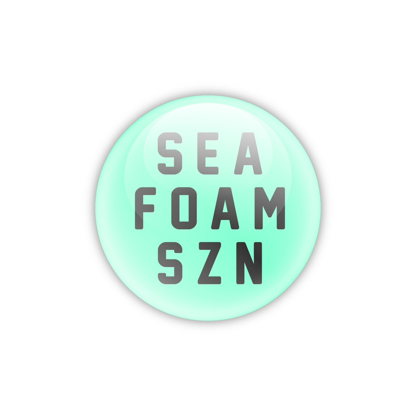 Seafoam Szn Button - Teal