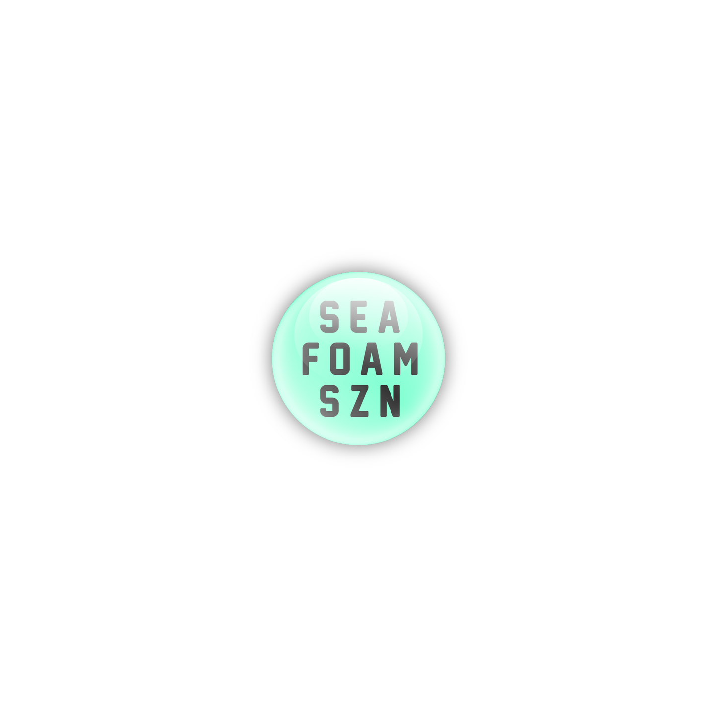 Seafoam Szn Button - Teal